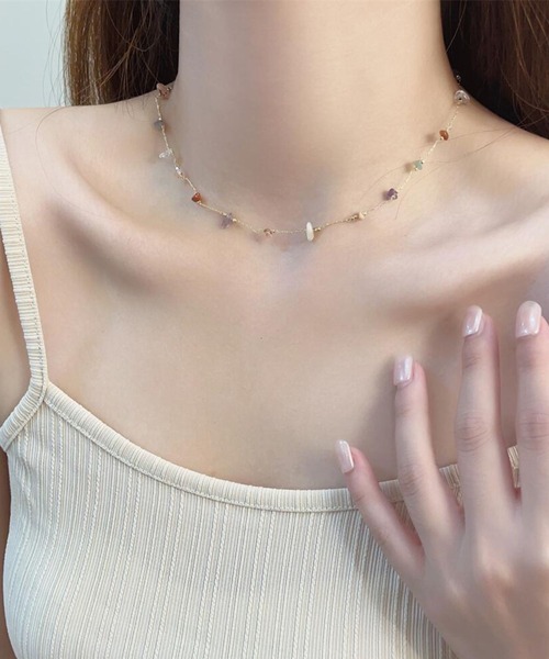 anuke 】Color Stone Necklace | valance 福井｜レディース セレクト