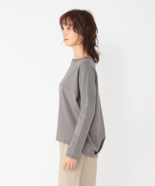 studio CLIP（スタディオクリップ）の「《days》バスト切り替えリラックスロングスリーブTシャツ（Tシャツ/カットソー・レディース・ライトブルー/チャコール/ホワイト・FREE）」の13枚目の写真