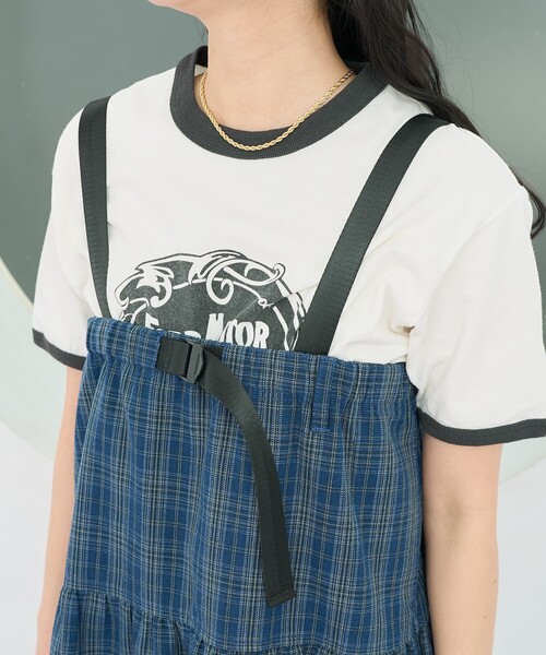 2wayベルト付きティアードワンピース　ブラック　0サイズ セール】Foxfire × FREAK'S STORE/フォックスファイヤー 別注