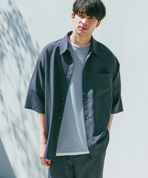 LAKOLE(ラコレ)の「【吸水速乾】DRYレギュラーシャツ半袖 / 289689(シャツ/ブラウス・メンズ・ブラック/ブルー/ライトグレー/グリーン/ホワイト/チャコール/オレンジ・SMALL/MEDIUM/LARGE/X-LARGE)」の6枚目の写真