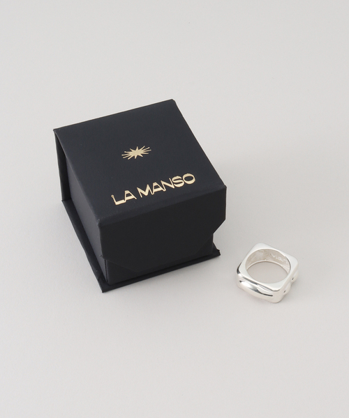 Oriens JOURNAL STANDARD(オリエンス ジャーナルスタンダード)の「【La Manso/ラマンソ】 SQUARECOMPROMISO 701052439510/11(リング・レディース・シルバー・SMALL/MEDIUM)」の3枚目の写真