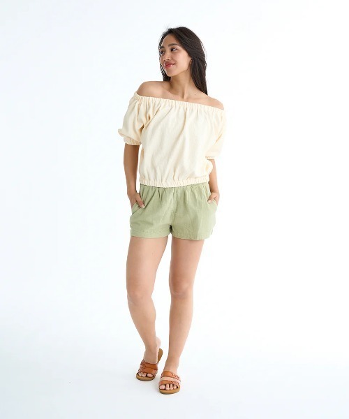 BILLABONG(ビラボン)の「BILLABONG レディース 【TROPICAL HIGHS】 IN THE WAVES SHORT ショートパンツ 【2025年春夏モデル】/ビラボンショートパンツ(その他パンツ・レディース・ホワイト/ライトパープル/グリーン系その他・X-SMALL/SMALL)」の12枚目の写真