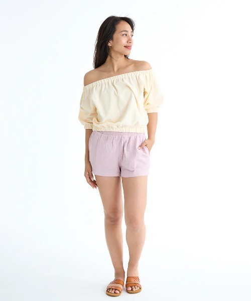 BILLABONG(ビラボン)の「BILLABONG レディース 【TROPICAL HIGHS】 IN THE WAVES SHORT ショートパンツ 【2025年春夏モデル】/ビラボンショートパンツ(その他パンツ・レディース・ホワイト/ライトパープル/グリーン系その他・X-SMALL/SMALL)」の14枚目の写真