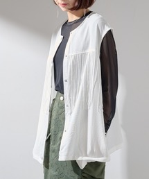 【MAISON BREEZE reveur】フリンジノースリーブシャツ ブラウス trc
