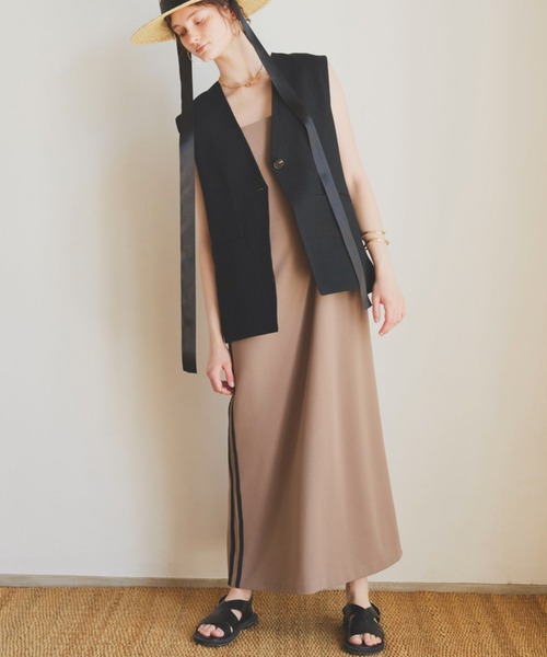 ドゥ アルシーヴ（Doux archives）/サイドラインキャミワンピース セール】サイドラインキャミワンピース（ワンピース）｜DOUX ARCHIVES