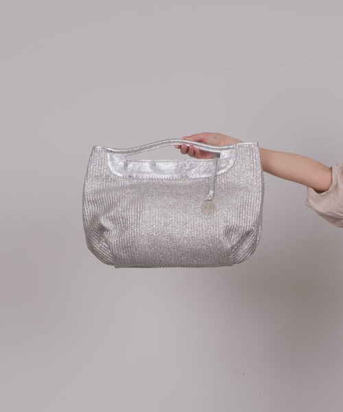 marco masi(マルコマージ)の「【MARCO MASI/マルコ・マージ】かごバッグ ショルダーバッグ(かごバッグ・レディース・シルバー/ベージュ×ブラック・FREE)」の4枚目の写真