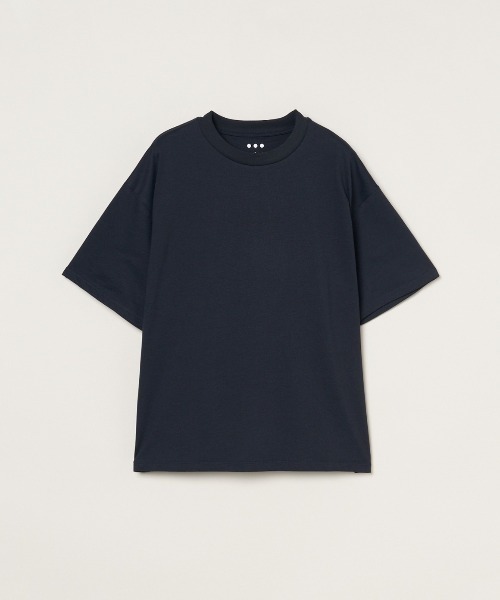 three dots（スリードッツ）の「パウダリーコットン ルーズTシャツ【吸水速乾・UVカット】（Tシャツ/カットソー・レディース・ブラック/ホワイト/ダークネイビー/ライトグレー・SMALL/X-SMALL）」の4枚目の写真