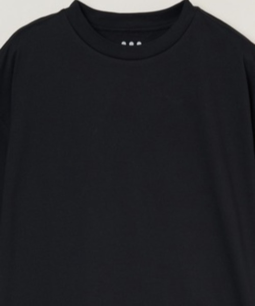 three dots（スリードッツ）の「パウダリーコットン ルーズTシャツ【吸水速乾・UVカット】（Tシャツ/カットソー・レディース・ブラック/ホワイト/ダークネイビー/ライトグレー・SMALL/X-SMALL）」の7枚目の写真
