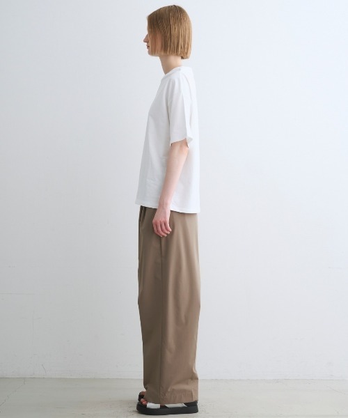 three dots（スリードッツ）の「パウダリーコットン ルーズTシャツ【吸水速乾・UVカット】（Tシャツ/カットソー・レディース・ブラック/ホワイト/ダークネイビー/ライトグレー・SMALL/X-SMALL）」の14枚目の写真