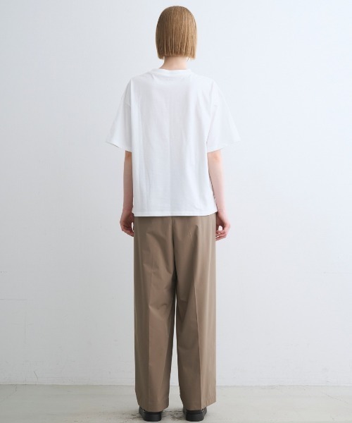three dots（スリードッツ）の「パウダリーコットン ルーズTシャツ【吸水速乾・UVカット】（Tシャツ/カットソー・レディース・ブラック/ホワイト/ダークネイビー/ライトグレー・SMALL/X-SMALL）」の13枚目の写真