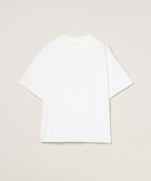 three dots（スリードッツ）の「パウダリーコットン ルーズTシャツ【吸水速乾・UVカット】（Tシャツ/カットソー・レディース・ブラック/ホワイト/ダークネイビー/ライトグレー・SMALL/X-SMALL）」の11枚目の写真