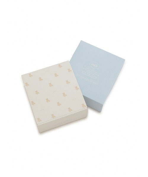 gelato pique(ジェラートピケ)の「【ラッピング済み】【BABY】ベアぬいぐるみ&スタイ2点セット ギフトBOX(ベビーギフト・キッズ・ブルー/ピンク/ベージュ・FREE)」の6枚目の写真