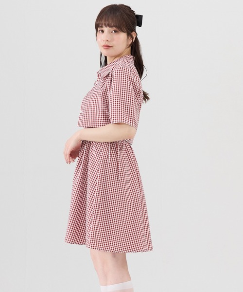 REDYAZEL（レディアゼル）の「半袖シャツ＆キャミワンピースセット（ワンピース・レディース・ブラック系その他/ネイビー/レッド系その他/ピンク・FREE）」の19枚目の写真