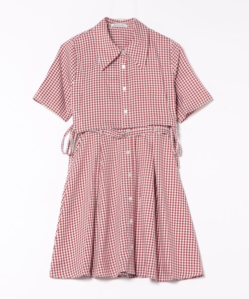 REDYAZEL（レディアゼル）の「半袖シャツ＆キャミワンピースセット（ワンピース・レディース・ブラック系その他/ネイビー/レッド系その他/ピンク・FREE）」の7枚目の写真