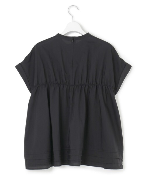 【A&S】ギャザーブラウスミドル丈 セール】【撥水加工/洗える】シアーナイロンツイル ギャザー ブラウス