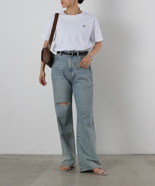 セール】ダメージデニムパンツ（デニムパンツ）｜COLONY 2139