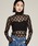 JOHN LAWRENCE SULLIVANiW[XToj́uyJOHN LAWRENCE SULLIVAN/W[XTozFLOWER LACE TURTLE NECK TOP WITH GARTER BELTiTVc/Jbg\[jvbubN