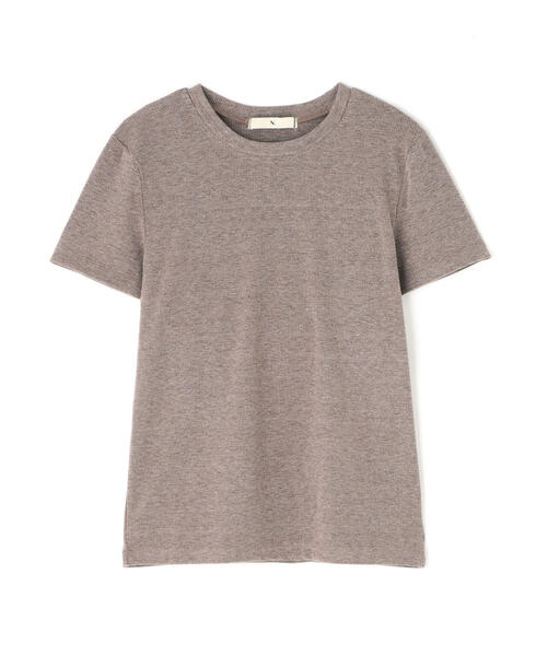 N.（N. Natural Beauty Basic）（エヌエヌナチュラルビューティーベーシック）の「ラメリブコンパクトＴ（Tシャツ/カットソー・レディース・オフホワイト/ブラック/イエロー/ブラウン・MEDIUM）」の17枚目の写真