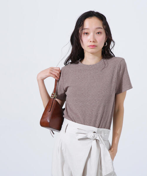 N.（N. Natural Beauty Basic）（エヌエヌナチュラルビューティーベーシック）の「ラメリブコンパクトＴ（Tシャツ/カットソー・レディース・オフホワイト/ブラック/イエロー/ブラウン・MEDIUM）」の18枚目の写真