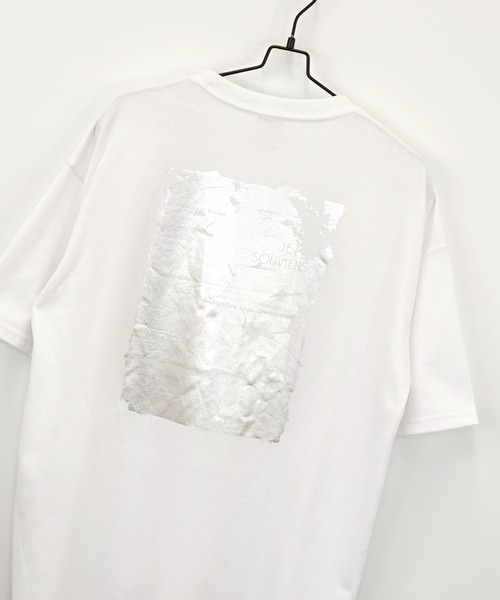 Burner（バーナー）の「【GROOVY STORE】箔プリント ワイドTシャツ（Tシャツ/カットソー・メンズ・ネイビー/ホワイト/ブラック/スミクロ・LL/M/L）」の6枚目の写真