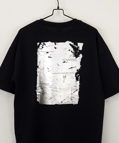 Burner（バーナー）の「【GROOVY STORE】箔プリント ワイドTシャツ（Tシャツ/カットソー・メンズ・ネイビー/ホワイト/ブラック/スミクロ・LL/M/L）」の8枚目の写真