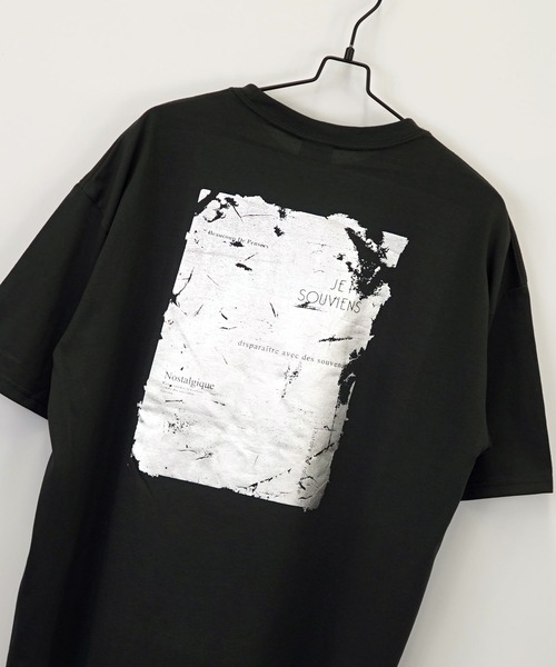 Burner（バーナー）の「【GROOVY STORE】箔プリント ワイドTシャツ（Tシャツ/カットソー・メンズ・ネイビー/ホワイト/ブラック/スミクロ・LL/M/L）」の10枚目の写真