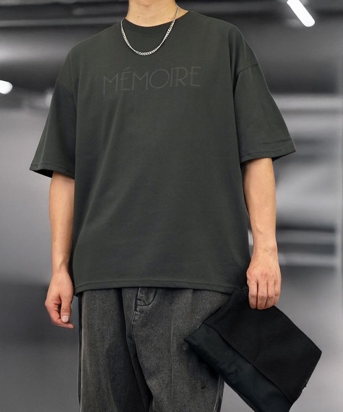 Burner（バーナー）の「【GROOVY STORE】箔プリント ワイドTシャツ（Tシャツ/カットソー・メンズ・ネイビー/ホワイト/ブラック/スミクロ・LL/M/L）」の19枚目の写真