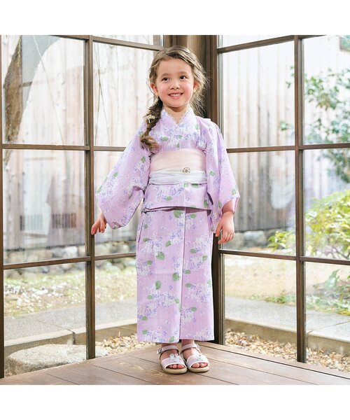 apres les cours(アプレレクール)の「ビーズ帯かざり_アプレのはんなり浴衣&甚平(和装小物・キッズ・サックスブルー/オフホワイト・FREE)」の11枚目の写真