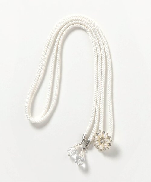 apres les cours(アプレレクール)の「ビーズ帯かざり_アプレのはんなり浴衣&甚平(和装小物・キッズ・サックスブルー/オフホワイト・FREE)」の6枚目の写真