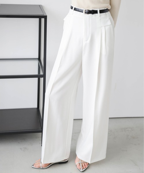 新品未使用タック付き　日本Apuweiser - riche  黒色 パンツ 楽天市場】JULIUS ユリウス 7 日本製 Tuck Up Wraping Pants