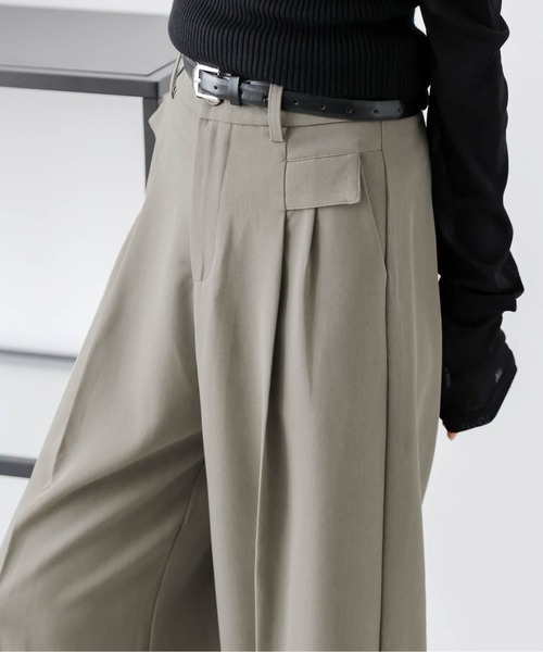 Lajour(ラジュール)の「【日本製】タックワイドパンツ(その他パンツ・レディース・ホワイト/カーキ/ブラック・M/L)」の20枚目の写真