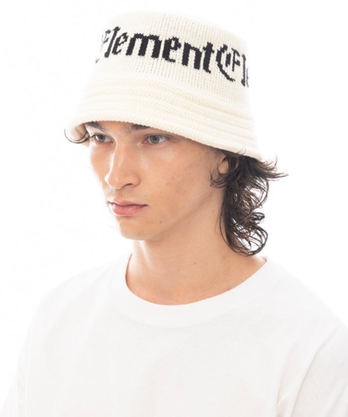 ELEMENT（エレメント）の「ELEMENT/エレメント ハット KNIT HAT BF021-915（ハット・メンズ・ブラック/ホワイト・FREE）」の4枚目の写真