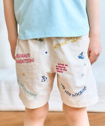 apres les cours | 【ジュニア対応】水陸両用バイカラー・刺繍ハーフパンツ(その他パンツ)