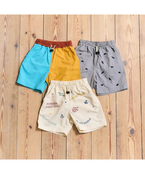 apres les cours(アプレレクール)の「水陸両用バイカラー・刺繍ハーフパンツ(その他パンツ・キッズ・グレー/アイボリー/マルチ・130/120/110/100/80/90)」の14枚目の写真