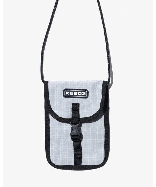 KEBOZ（ケボズ）の「MONOFILA RIPSTOP NECK POUCH（ポーチ・メンズ・ブラック/イエロー/ホワイト・FREE）」の2枚目の写真