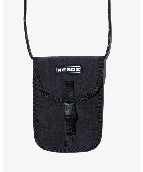 KEBOZ（ケボズ）の「MONOFILA RIPSTOP NECK POUCH（ポーチ・メンズ・ブラック/イエロー/ホワイト・FREE）」の3枚目の写真
