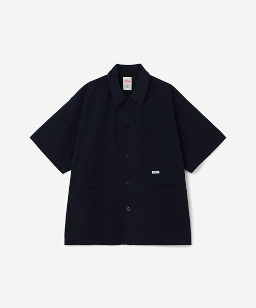 DANTONダントン半袖シャツ　オーバーシャツブラック36 コットン 楽天市場】DANTON [ダントン] M LINEN CLOTH ROUND COLLAR P.O