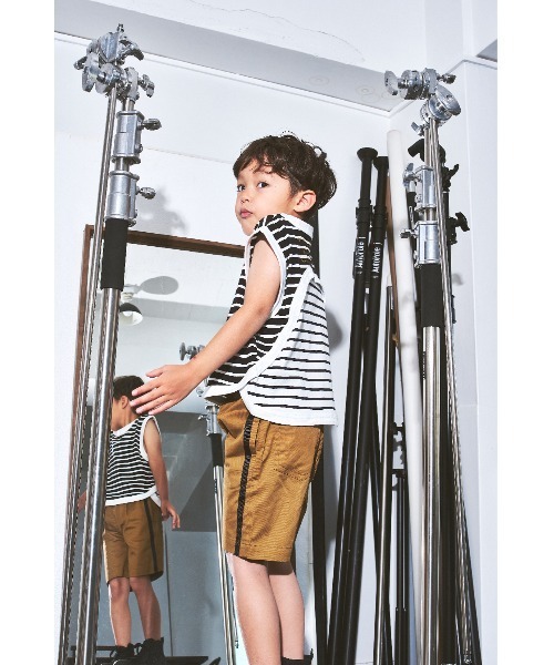 maarook(マルーク)の「ツイルストレッチラインショートパンツ(その他パンツ・キッズ・グリーン/ベージュ・130cm/120cm/110cm)」の7枚目の写真