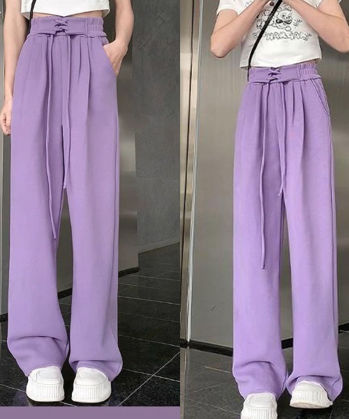shoppinggo(ショッピングゴー)の「スウェットパンツ レディース パンツ(スウェットパンツ・レディース・グレー/ブラック/パープル・M)」の15枚目の写真