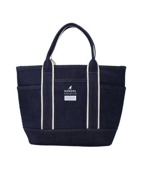 KANGOL（カンゴール）の「KANGOL KGC-2 2WAYバッグ（トートバッグ・レディース・ネイビー/ブラック/ホワイト・FREE）」の3枚目の写真