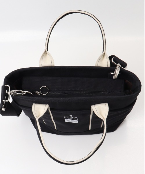 KANGOL（カンゴール）の「KANGOL KGC-2 2WAYバッグ（トートバッグ・レディース・ネイビー/ブラック/ホワイト・FREE）」の7枚目の写真