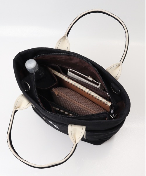 KANGOL（カンゴール）の「KANGOL KGC-2 2WAYバッグ（トートバッグ・レディース・ネイビー/ブラック/ホワイト・FREE）」の8枚目の写真