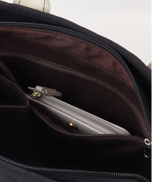 KANGOL（カンゴール）の「KANGOL KGC-2 2WAYバッグ（トートバッグ・レディース・ネイビー/ブラック/ホワイト・FREE）」の13枚目の写真