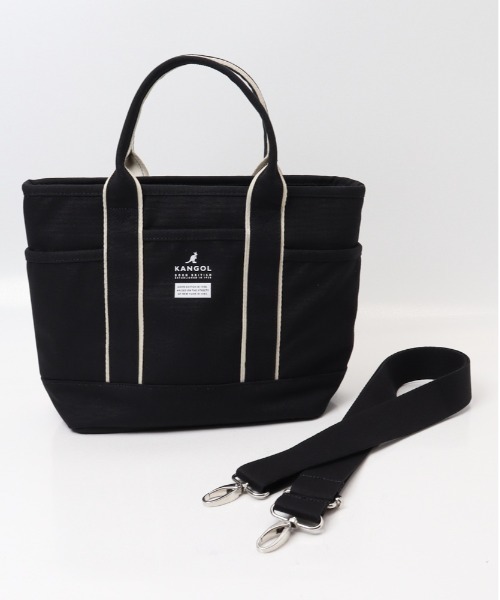 KANGOL（カンゴール）の「KANGOL KGC-2 2WAYバッグ（トートバッグ・レディース・ネイビー/ブラック/ホワイト・FREE）」の15枚目の写真