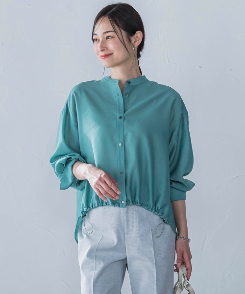 LAUTREAMONT(ロートレアモン)の「シアードロストシャツ≪洗濯機で洗える≫(シャツ/ブラウス・レディース・ピンク/ブルー/ホワイト系その他/グリーン系その他/ピンク系その他・9号)」の2枚目の写真