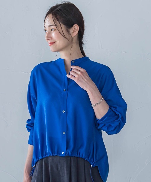 LAUTREAMONT(ロートレアモン)の「シアードロストシャツ≪洗濯機で洗える≫(シャツ/ブラウス・レディース・ピンク/ブルー/ホワイト系その他/グリーン系その他/ピンク系その他・9号)」の3枚目の写真