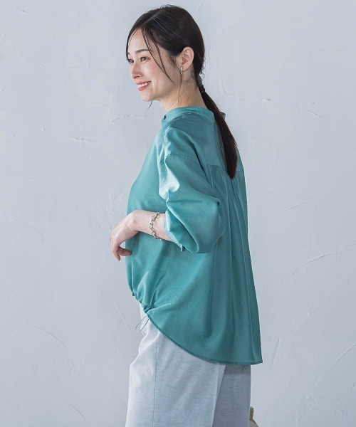 LAUTREAMONT(ロートレアモン)の「シアードロストシャツ≪洗濯機で洗える≫(シャツ/ブラウス・レディース・ピンク/ブルー/ホワイト系その他/グリーン系その他/ピンク系その他・9号)」の22枚目の写真