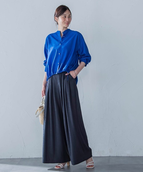 LAUTREAMONT(ロートレアモン)の「シアードロストシャツ≪洗濯機で洗える≫(シャツ/ブラウス・レディース・ピンク/ブルー/ホワイト系その他/グリーン系その他/ピンク系その他・9号)」の21枚目の写真