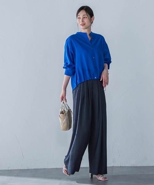 LAUTREAMONT(ロートレアモン)の「シアードロストシャツ≪洗濯機で洗える≫(シャツ/ブラウス・レディース・ピンク/ブルー/ホワイト系その他/グリーン系その他/ピンク系その他・9号)」の20枚目の写真