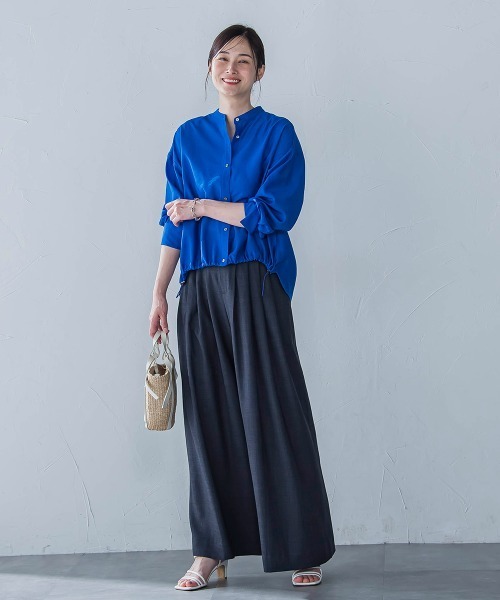 LAUTREAMONT(ロートレアモン)の「シアードロストシャツ≪洗濯機で洗える≫(シャツ/ブラウス・レディース・ピンク/ブルー/ホワイト系その他/グリーン系その他/ピンク系その他・9号)」の19枚目の写真